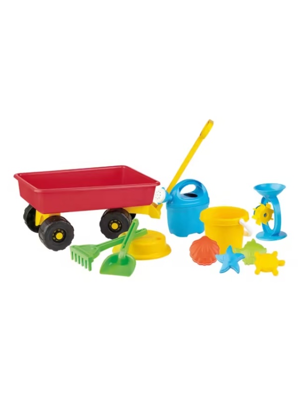 Set carrello con giochi per la sabbia – androni giocattoli